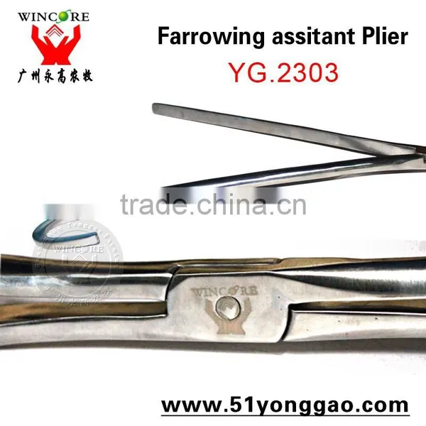 Veterinary Instruments Farrow Assist for Piglets Veterinary Farrowing Forceps photo-4