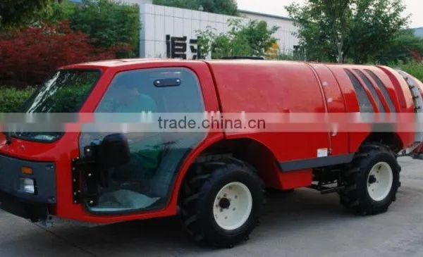 Top Quality Self Propelled Diesel 60Hp Garden Orchard Boom Air Blast Sprayer Vehicle 1000L Tank With Cabin and Air Conditioner photo-3