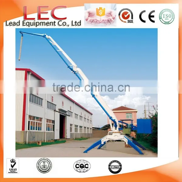 Construction Machinery 13M 15M 17M Concrete Spreader , Concrete Placing Boom