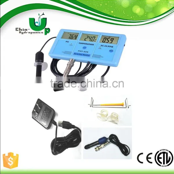 6 in 1 Multi Parameter Water Testing Monitor PH / RH / EC / CF / Temp Water Quality Tester photo-2