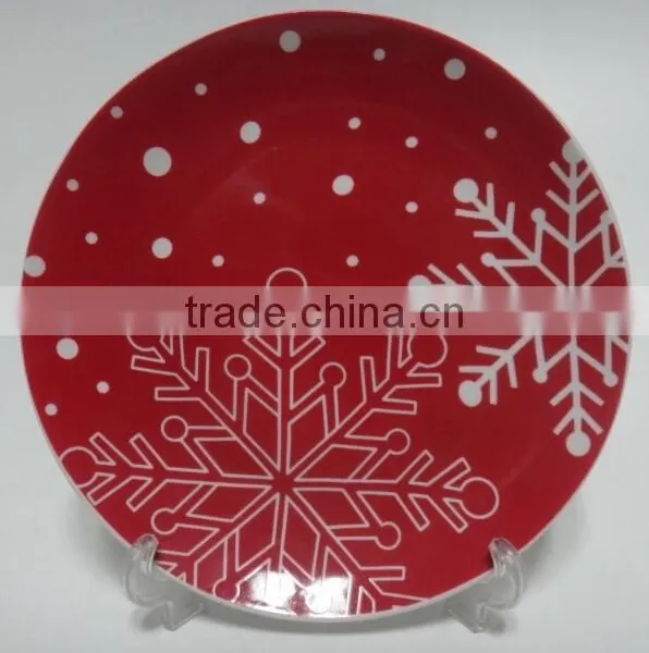 Decorative Ceramic Kids Christmas Plates Cheap photo-2