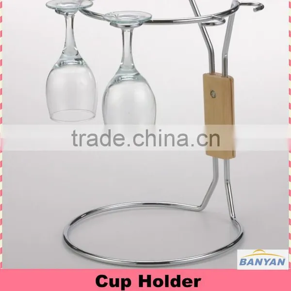 HOT SALE Chrome Metal Wire Cup Holder,Good Quality Table Cup Holder