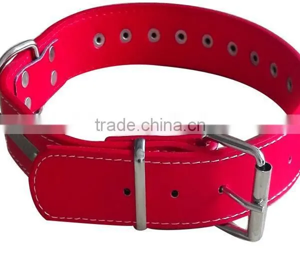 CY114 Wholesale PU Lady Dog Collar Comfort Leather Single Row Rivets Collar Alloy Spikes Gentle Rivet Dog Collar photo-5