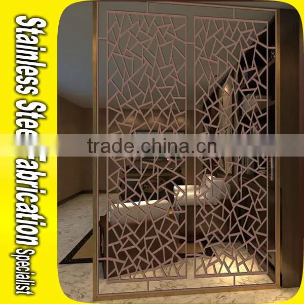 Hot Sale Laser Cut Stainless Steel Living Room Partition Design photo-4