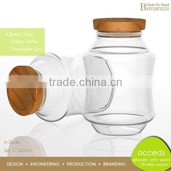 Professional Custom Decorative High End Glass Jar With Lid photo-6