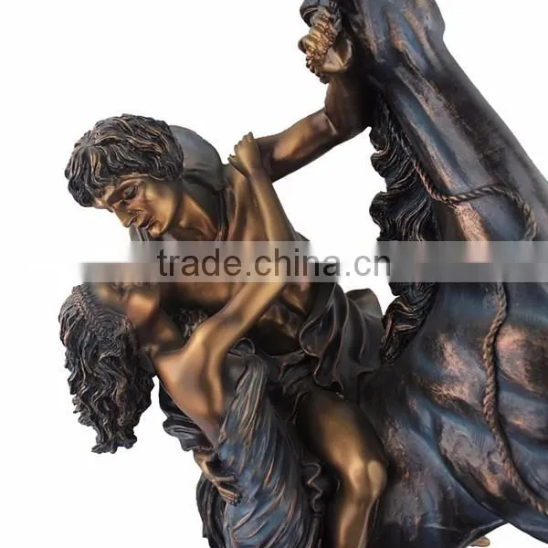 Modern Horse Statue Garden Deocr Lover Erotic Bronze Sculpture photo-6