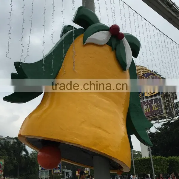 Outdoor Fiberglass Christmas Bell Decoartion photo-3