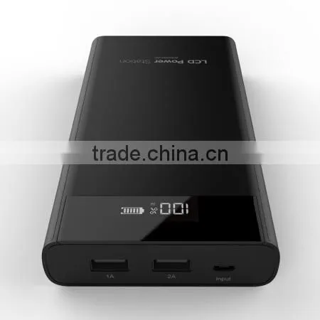 20000mAh Portable External Battery Charger Power Bank Black photo-2