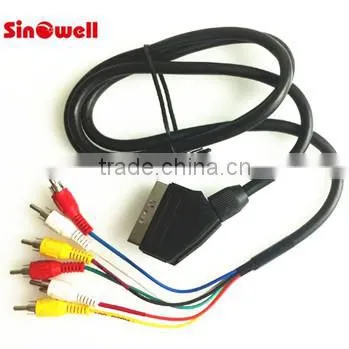 1.5M - 6 RCA to SCART Cable photo-2