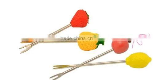 Cheap Birdie Fruit Fork Stainless Steel Fruit Fork With Holder photo-3