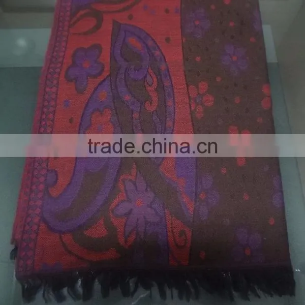 Rainbow Colors Printed Wholesale Silk and Wool Shawl,Factory Direct Shawla and Stoles photo-3