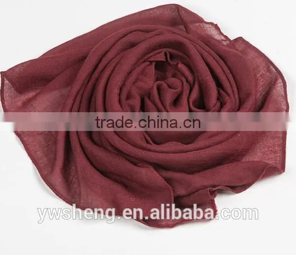 Newest Style Baby Girl Easy-taking Organic Wide Cotton Plain Baby Scarf photo-5