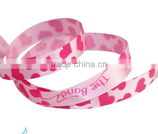 Hot Sport Silk Ribbon Bands Life is Good Sport Ribbon Wristlet Cheap Promotional Sport Snap Button Wristband photo-4