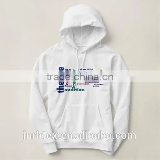 New Style Design Custom Print Solid Color Long Sleeve Hoodie Men photo-3