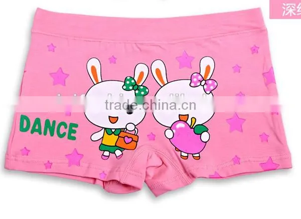Oem Customize Hot Fashion 100%cotton Children Girls Boxer Briefs photo-2