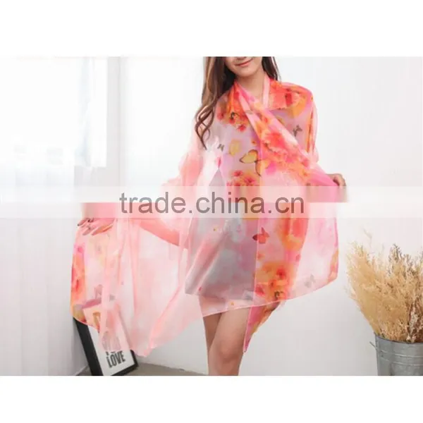 High Grade Many Pattern and Color Choice 195*150cm Long Style for 4season Silk Shawl Beautiful Silk Scarf photo-2