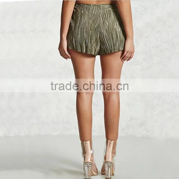 Hot 18 Girls Japanese Girl Sexy Shorts Satin Accordion Pleated Board Shorts photo-6