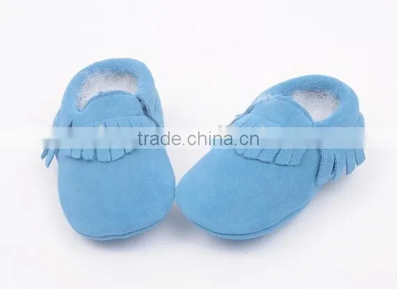 High Quality Suede Leather Moccains for Baby, Prewalk Leather Moccains photo-6
