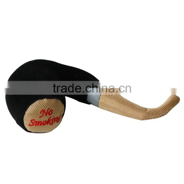 No Smoking Plush Pipe Squeaky Funny Dog Chew Toys photo-3