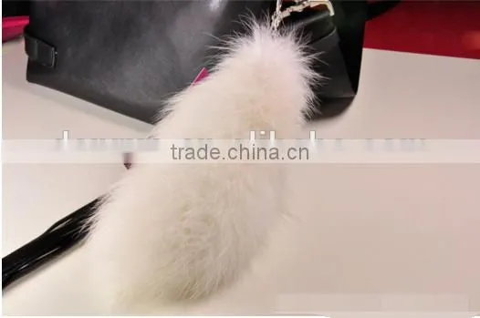 Key Chain Fur Factory Direct MIni Fox Tail Female Dance Custom photo-6