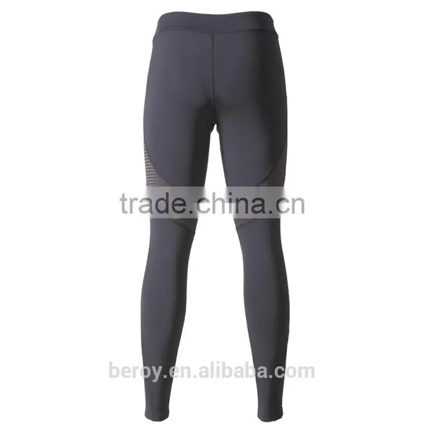 Beroy New Design High Elastic Dry-fit Running Pants Leggings With Zipper on the Leg Opening photo-2