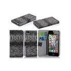 IPhone 5 Wallet Style Phone Leather Cover , Alligator Phone Case