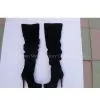 CL Over Knee Boots in Black Suede