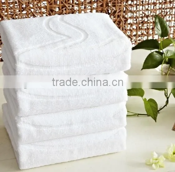 2017 Wholesale100% Cotton Bath Towel White Color Plain Design