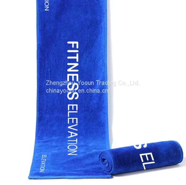Single Velvet Pile Printed Towel, Lengthen Sport Towel