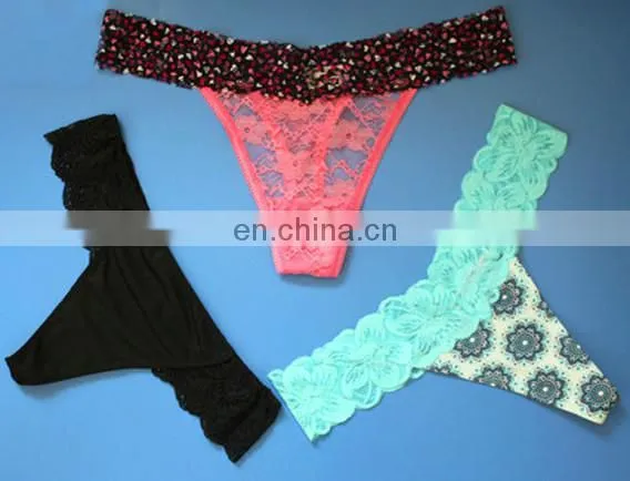 Ladies Hot Sell Ladies' Sexy Fancy Panty Thong Lace Waist Thong photo-6