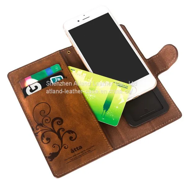 High Quality IPhone 6 Plus/ 6s Plus Leather Wallet Case photo-3