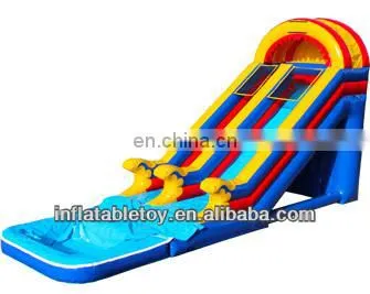 2014 New 20ft Rainbow Inflatable Slide, Inflatable Water Slide With Pool