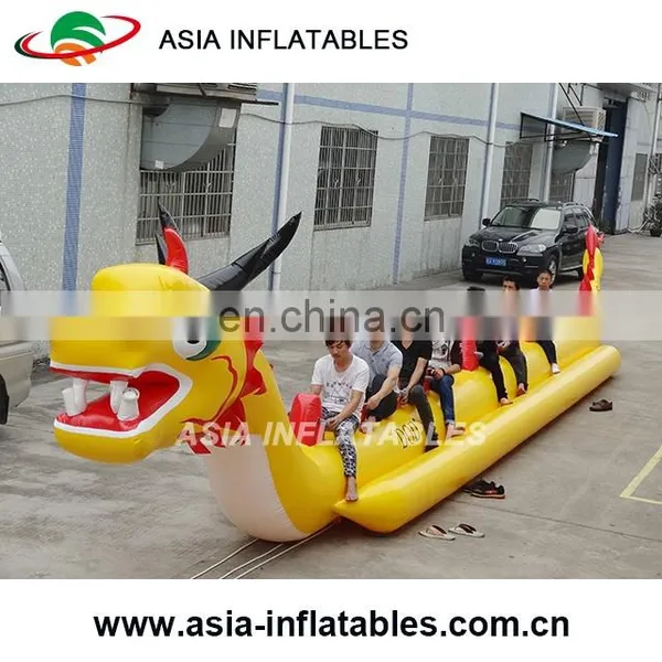 Ocean Inflatable Float Water Banana Boat With 2 Tubes / Inflatable Banana Boat/ Yellow Flying Fish Boat for Sale photo-2