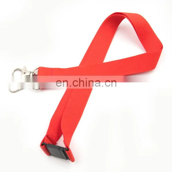 Woven Style Bulk Bottom Price Polyester Blank Lanyard With Accessories photo-5