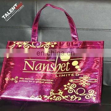 Custom Glossy Lamination Non-woven Cloth Shopping Bag With Company Logo photo-2
