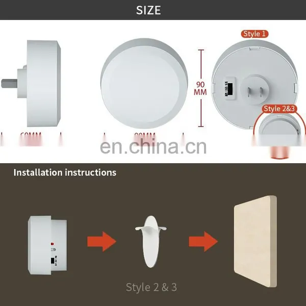 Factory Wholesale Charging Remote Control Wall Night Light Motion Sensor Indoor LED photo-6