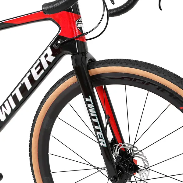 Twitter Road Racing Bike 700*40c 11/22/24 Speed APEX Hydraulic Disc Brake Complete Carbon Frame Gravel Bike photo-2