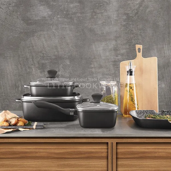 Die Cast Cookware Set Series Square Shape Series Square Cookware Set Supply photo-2