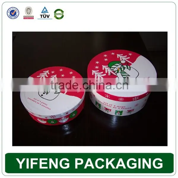 Recycle Hot Stamping Printing Cylindrical Gift Box photo-2