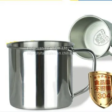 Stainless Steel Double Walled Mugs Metal Coffee & Tea Insulated Cup Mug With Handles photo-2