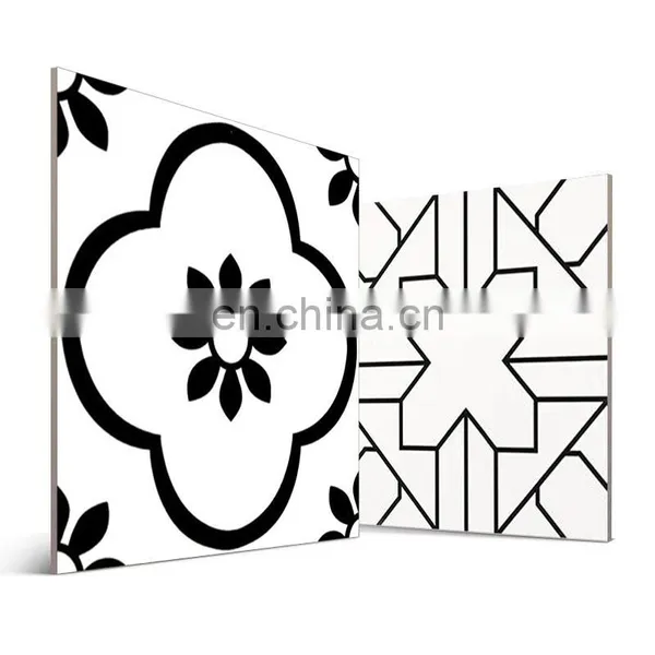 Small Tiles Black and White 300 * 300 Lattice Retro Balcony Bathroom Kitchen Tiles