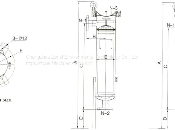SS Bag Filter Housing – Single Bag Side Entrance photo-2