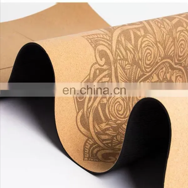 Factory Direct of High-density Custom Pvc Eva Nbr Thick Non-slip Skipping Rope Mat Cork Meditation Yoga Mat