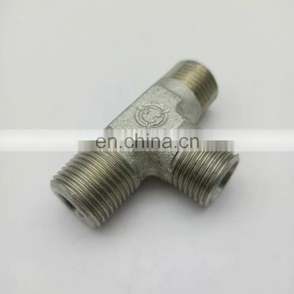 Hydraulic Tee Fittings Metal Connector Hydraulic Connector Carbon Steel Pipe Tee photo-2