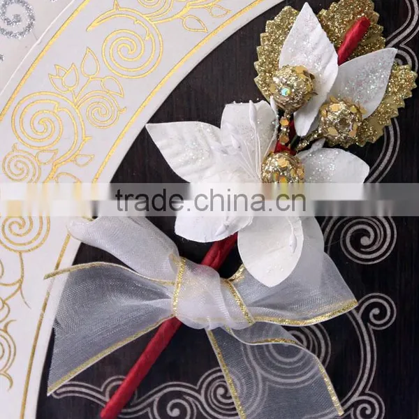 2016 Novelty Products Indian Wooden Wedding Invitation Cards With Flower photo-6