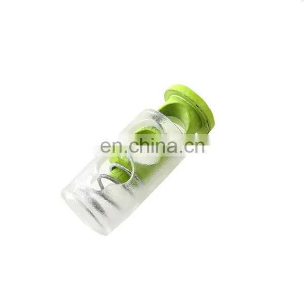 Custom Colorful Plastic Cord End Lock Stopper Double Holes Spring Cord Stopper For Garments