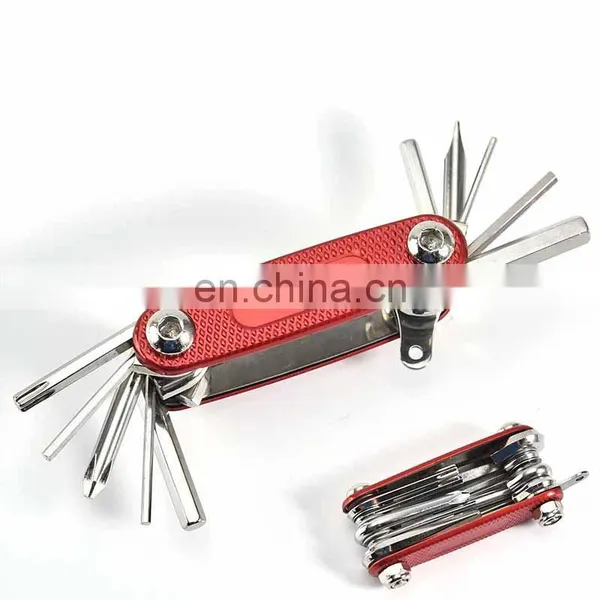 Multifunction 9 In1 Bicycle Repairing Set Bike Bike Repair Tool Kit Wrench Screwdriver Chain Hex Spoke Mountain Cycling Tools