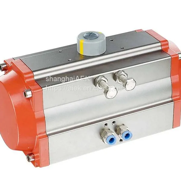 RAT052DAE03/05-N11 Aluminum Alloy Spring Return DN50 ISO Standard Double Acting Stainless Steel Pneumatic Actuator Ball Valve