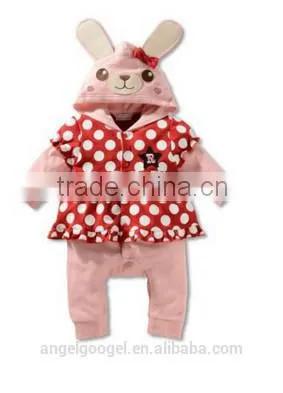 Cute Animal Clothes Baby Elephant Bee Rabbit Ladybug Rompers Baby AG-LA0025 photo-5