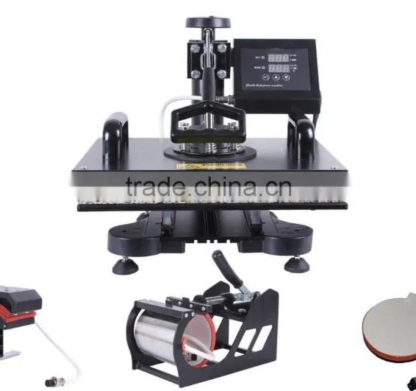 2015 New-Design-4-in-1-Heat-Press-Heat-Transfer-Machine-Tshirt-Printing-Machine